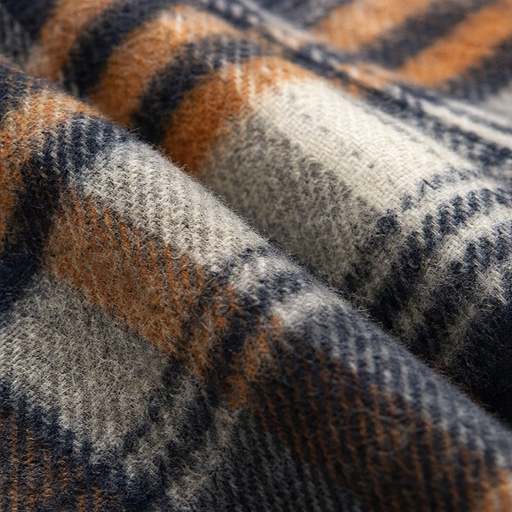 Huntlyn – Flanelowa kurtka shacket z podszewką sherpa
