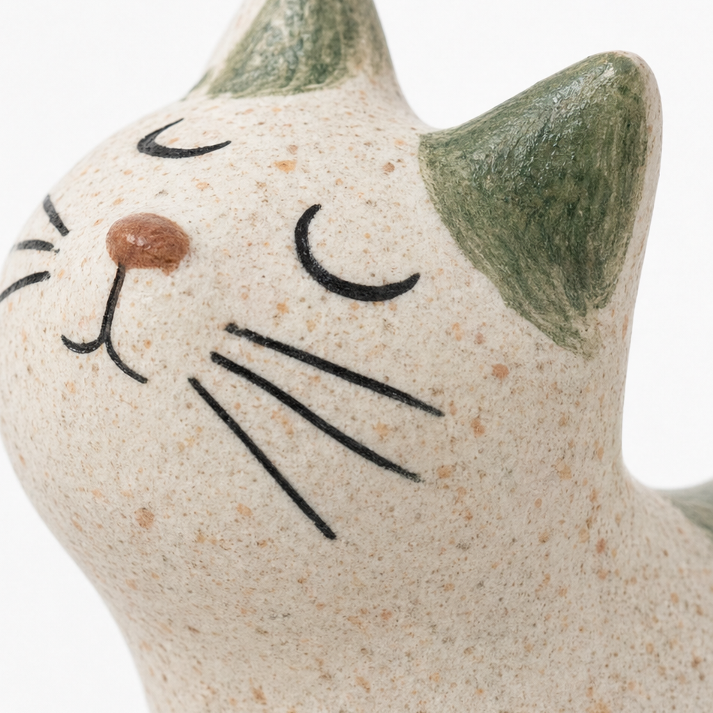 Hearthwhisk – Figurka katt rozciągającego sig w leśnym stilu