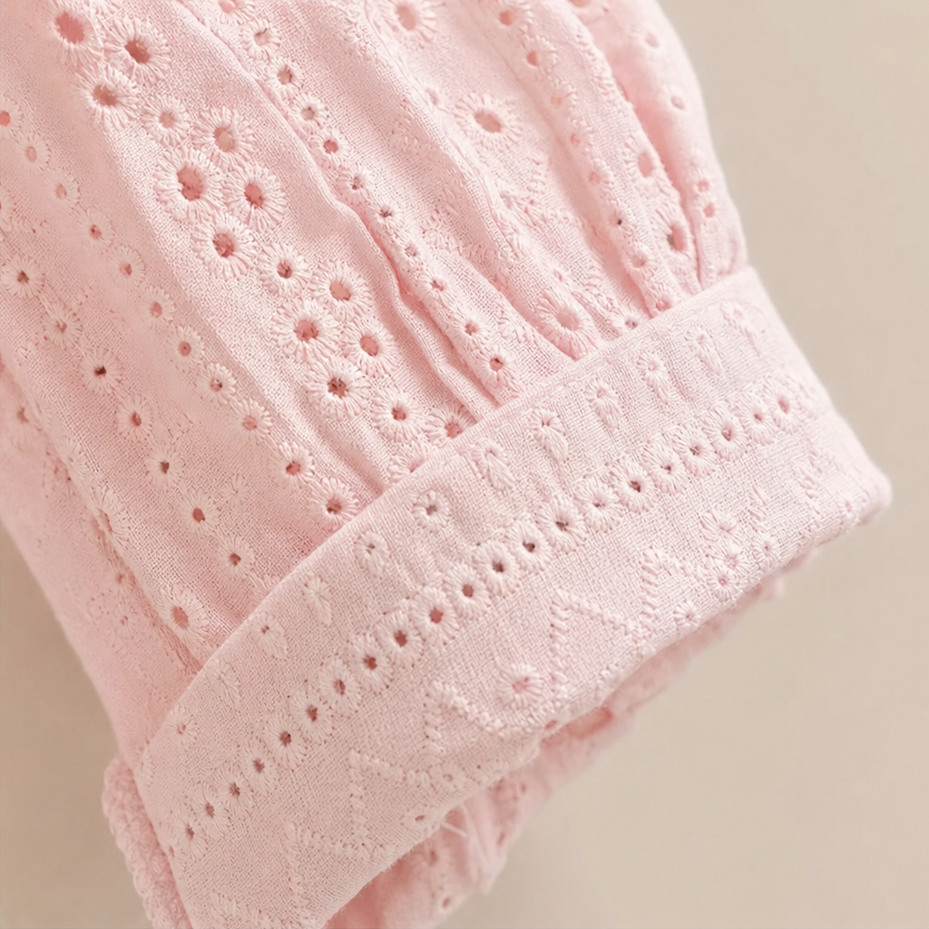 Wearbella – Blus z falbanami i urringning w v-ringning, lång ärm