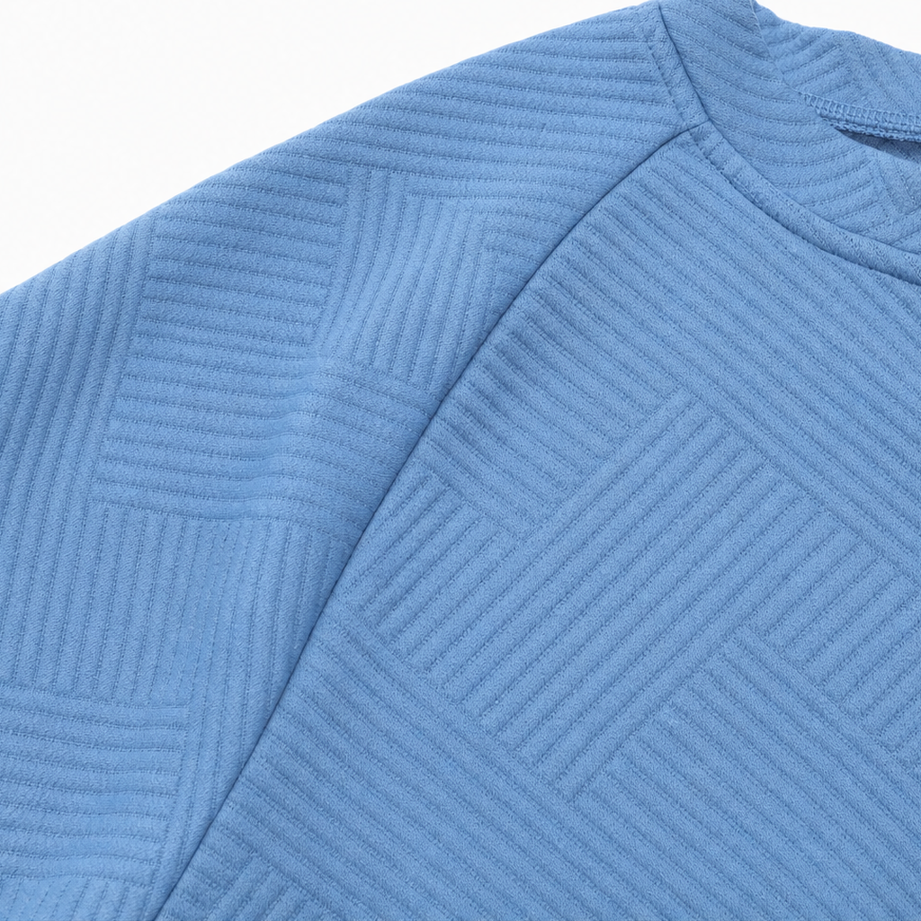 Stria – Tröja z urringning w v-ringning w band Jacquard