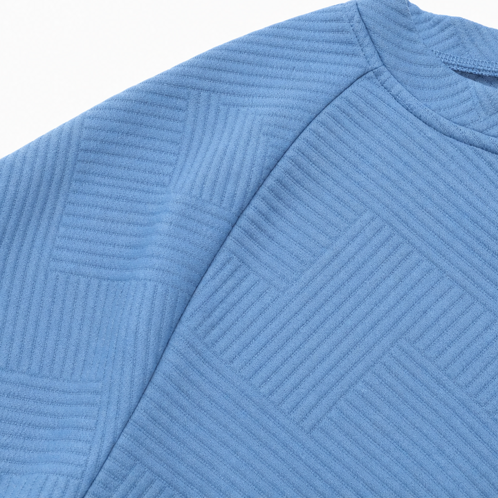 Stria – Tröja z urringning w v-ringning w band Jacquard
