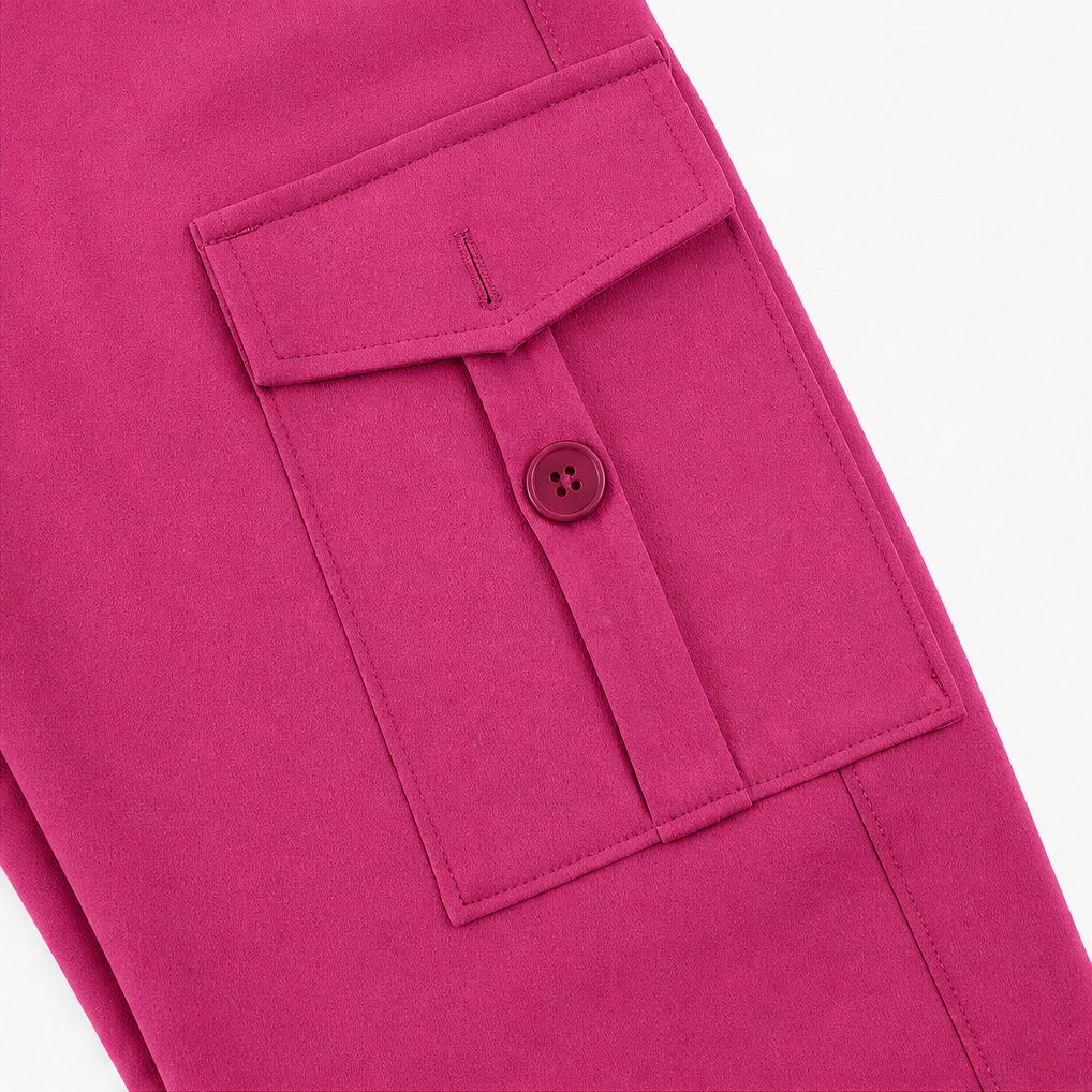 Curvana – Legginsy Cargo med hög midja i Marszczeniem
