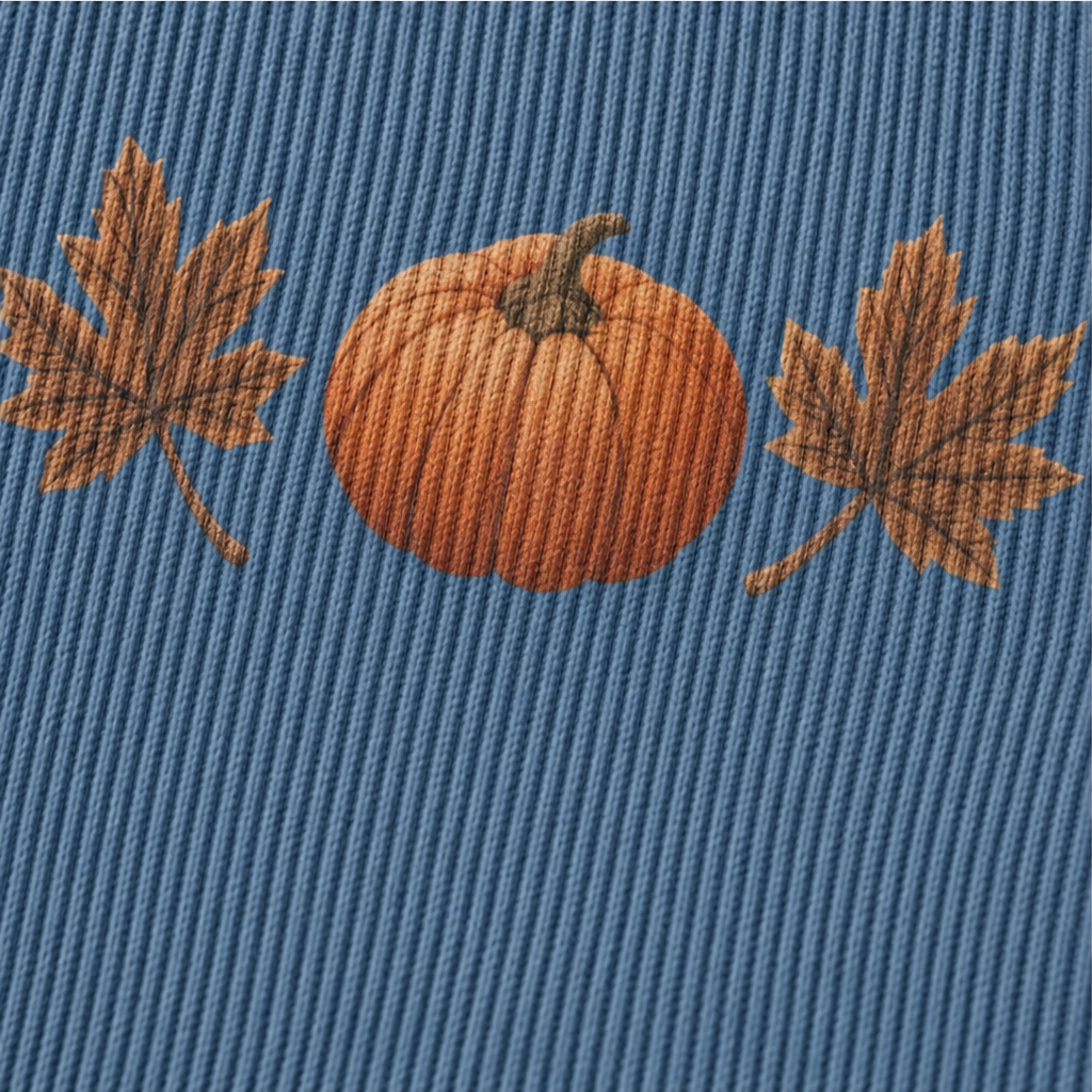 Pumpkin Lane – Skjorta med lång ärm i urringning w v-ringning z nadrukiem dyni