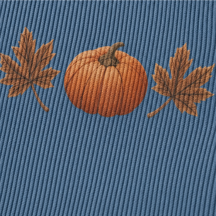 Pumpkin Lane – Skjorta med lång ärm i urringning w v-ringning z nadrukiem dyni