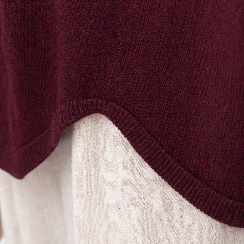 Wearbella – Tröja z wycięciem i form av łzy i ręKaffemi lampionowymi