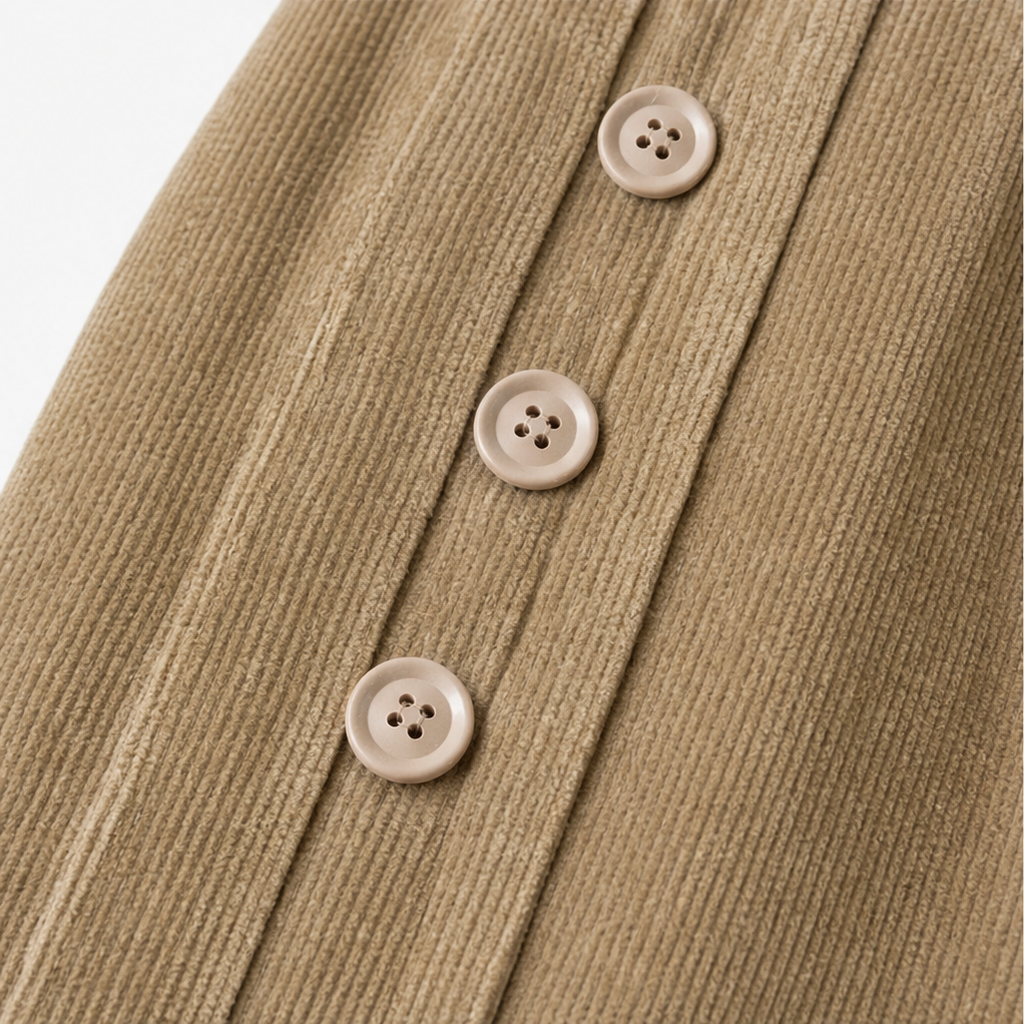 Cozelle – Byxor z sztruksu z bocznymi knappar
