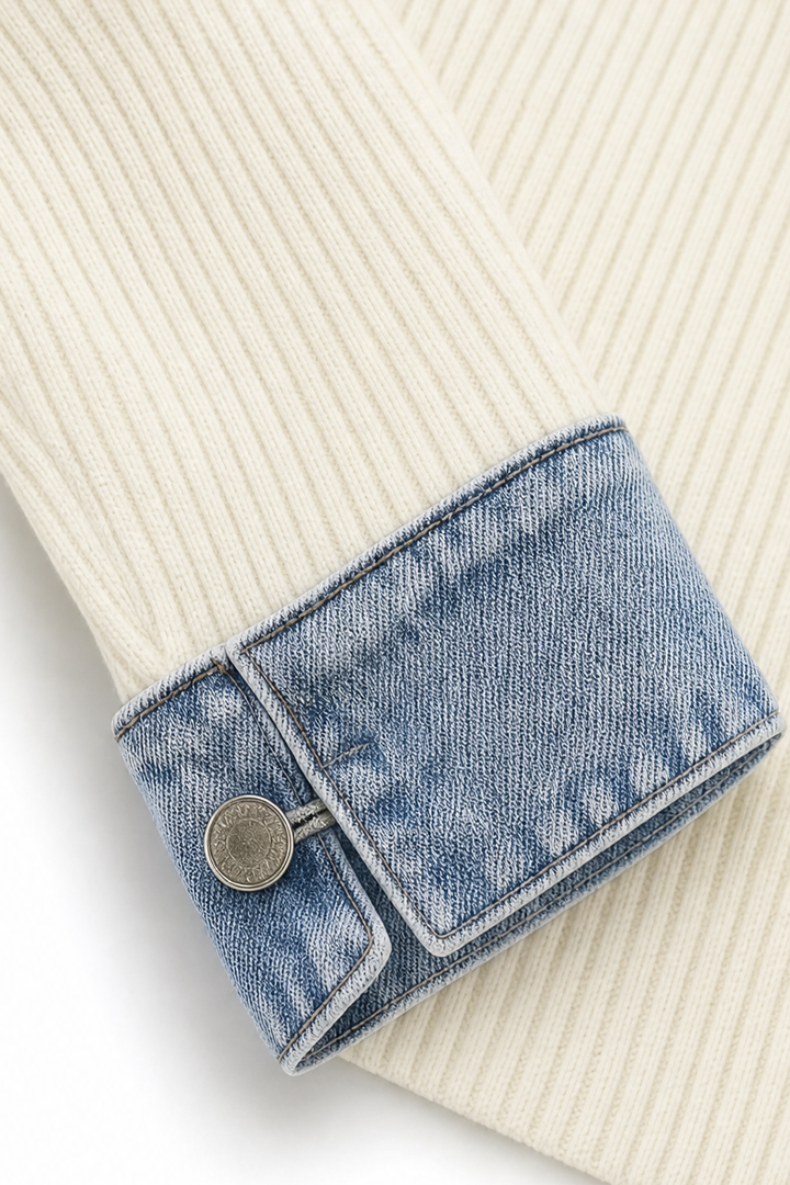 Wearbella – Kappa dzianinowy w stilu denimu