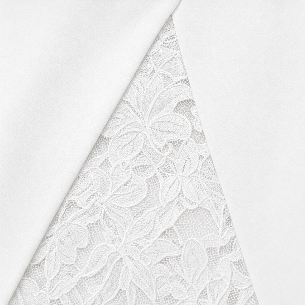 Lace &amp; Poise – Klänning żakardowa z koronkowym panelem