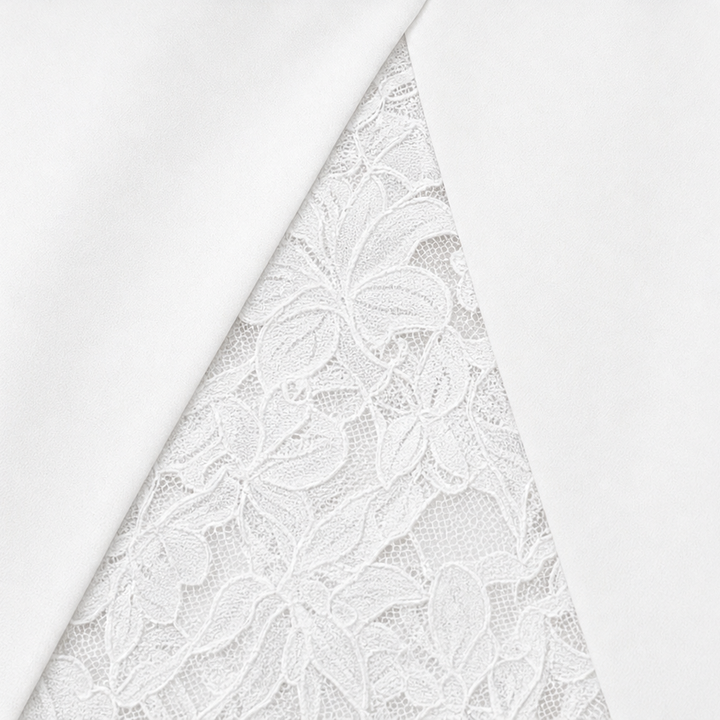 Lace &amp; Poise – Klänning żakardowa z koronkowym panelem