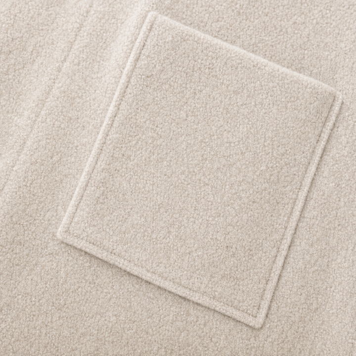 Draperie – Lång kappa z ull z otwartym przodem