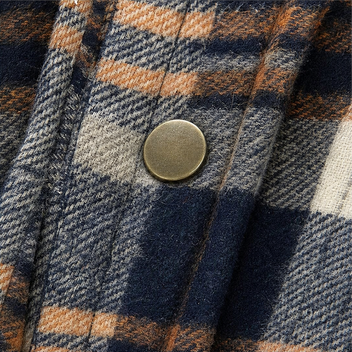 Huntlyn – Flanelowa kurtka shacket z podszewką sherpa