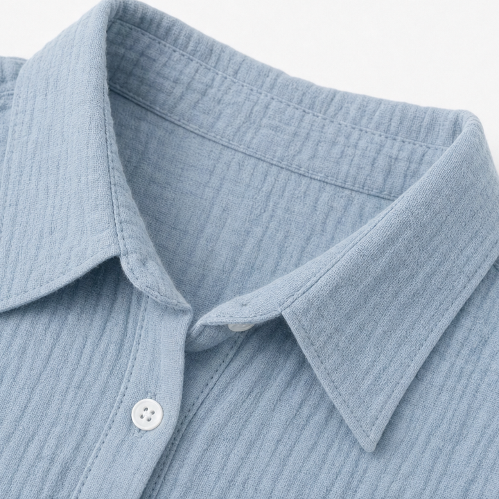 Wearbella – Blus z knappar z materialu crinkle-crepe