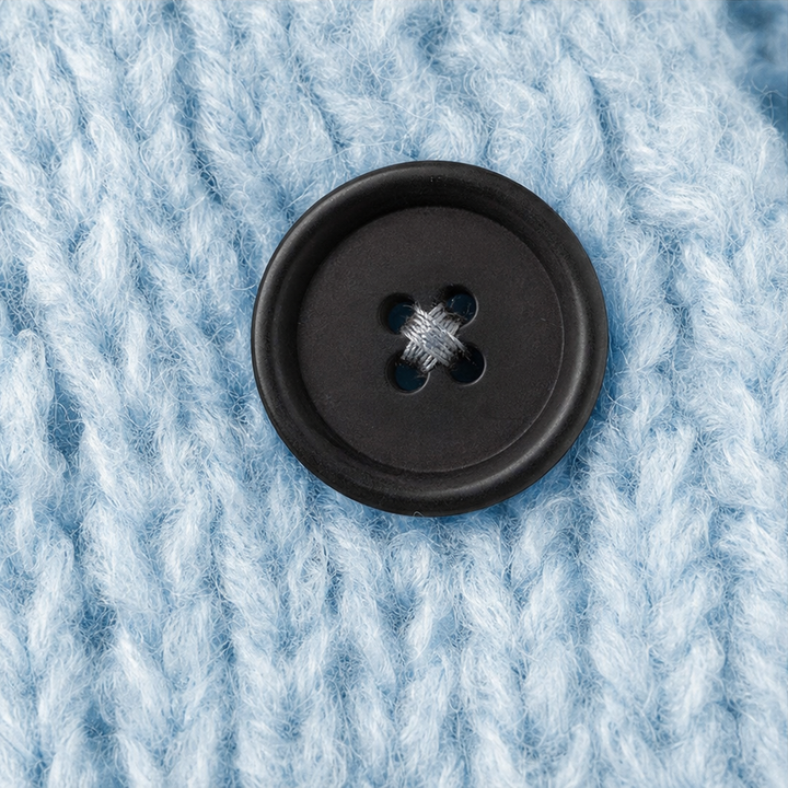 Wearbella – Tjock Tröja-Kurtka z Knappar knähöga