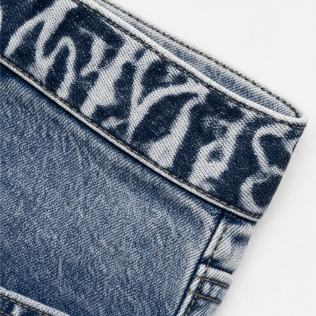 Wearlyn – Asymetryczne jeans z vida ben i wiązaniem w midja