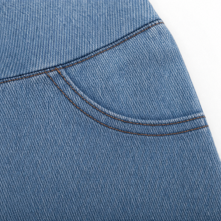 Slimwaist – Jeansy o hög stanie i zwężanych nogawkach