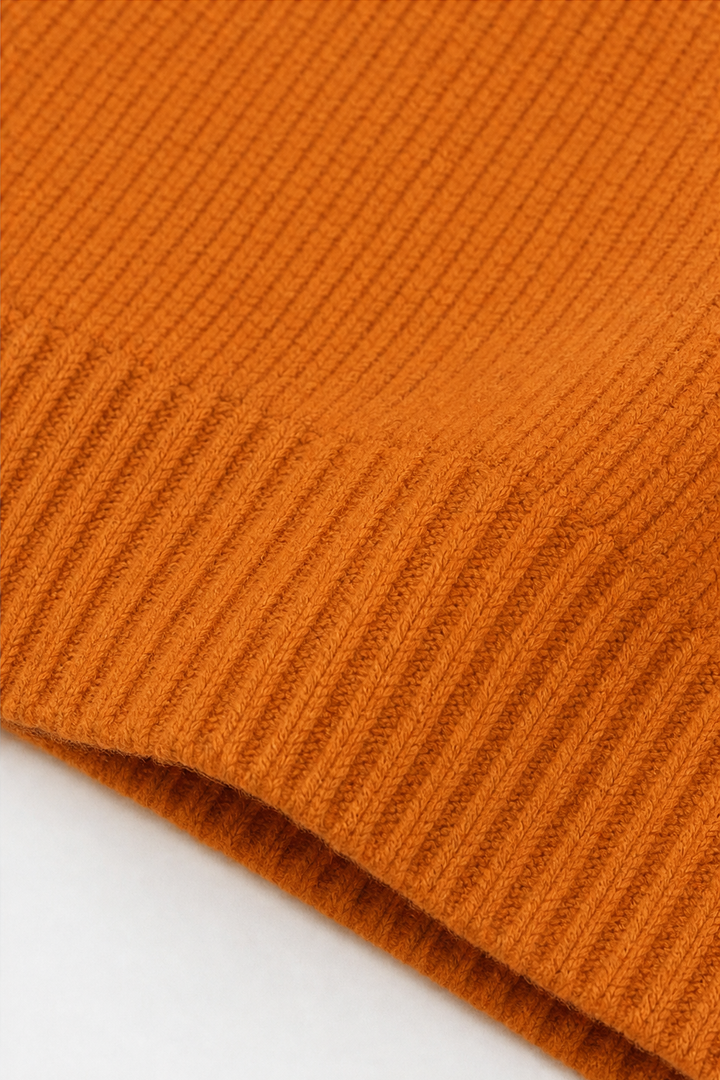 Softline – Tröja z urringning w v-ringning i prążkowanym finish