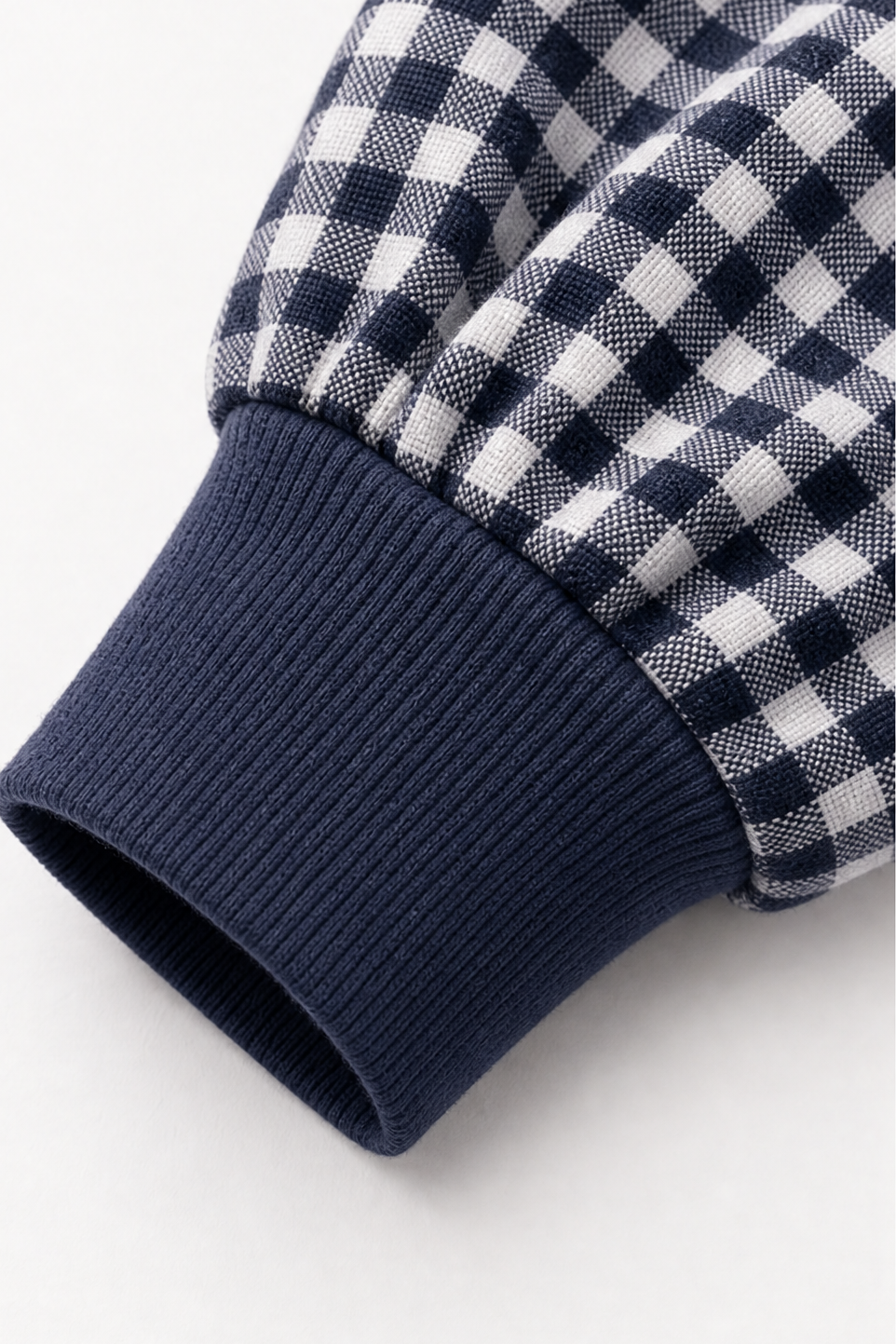 Blockline – Lös blus w kratę typu patchwork