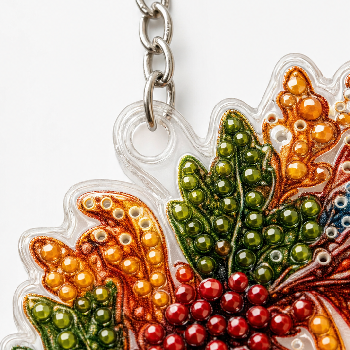 Glimmerwreath – Set för malowania diamentowego z dynią i kwiatami