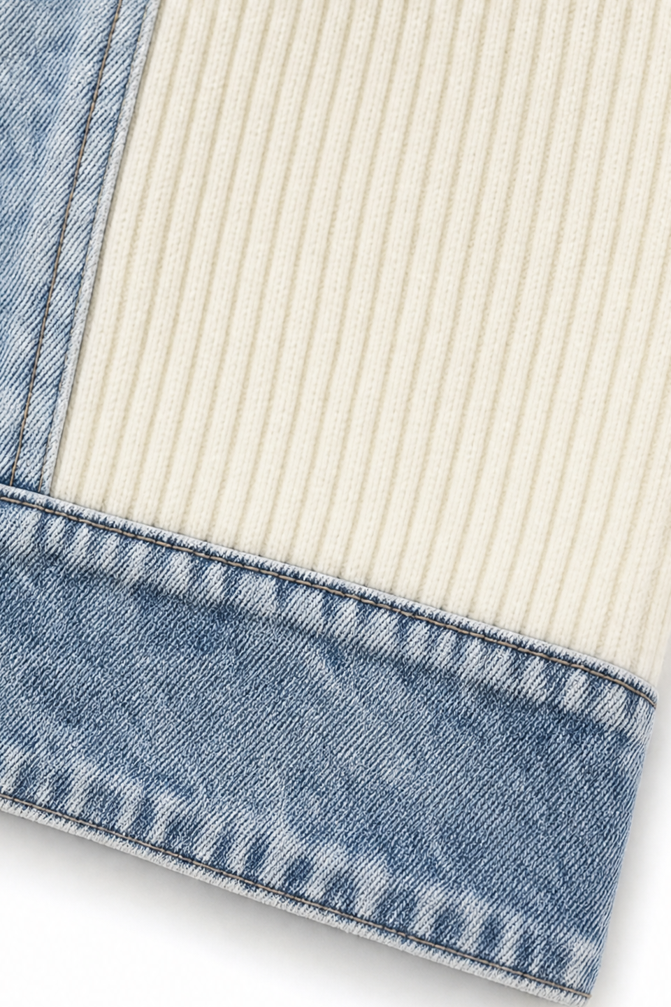 Wearbella – Kappa dzianinowy w stilu denimu