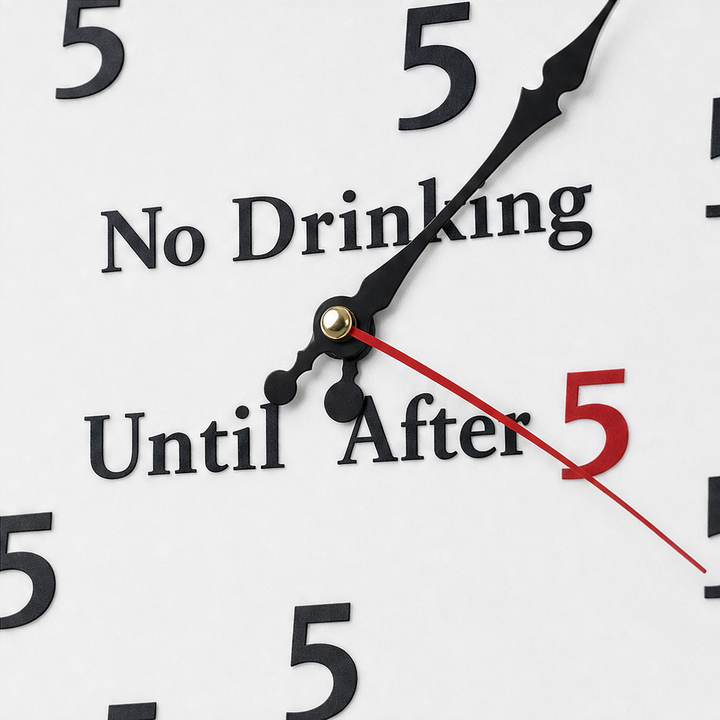 After Five – Klocka vägg z piwem All-5-Hour