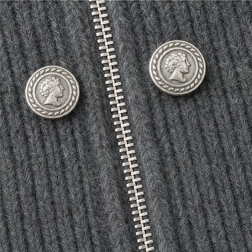 Wearvale – Kofta z hög kołnierzem i dwukierunkowym dragkedja