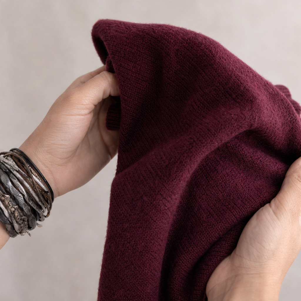 Wearbella – Tröja z wycięciem i form av łzy i ręKaffemi lampionowymi