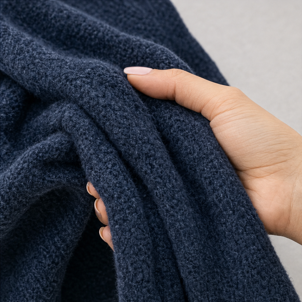 Airloom – Przesadnie Stor Tröja V-Neck z Otwartych Splotów