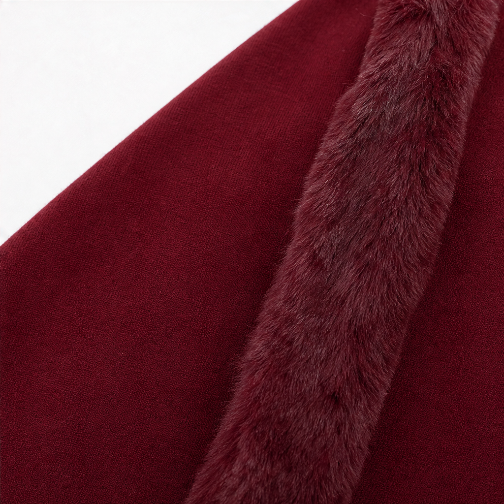 Wearbella – Kaptur z dzianiny z finish z futra
