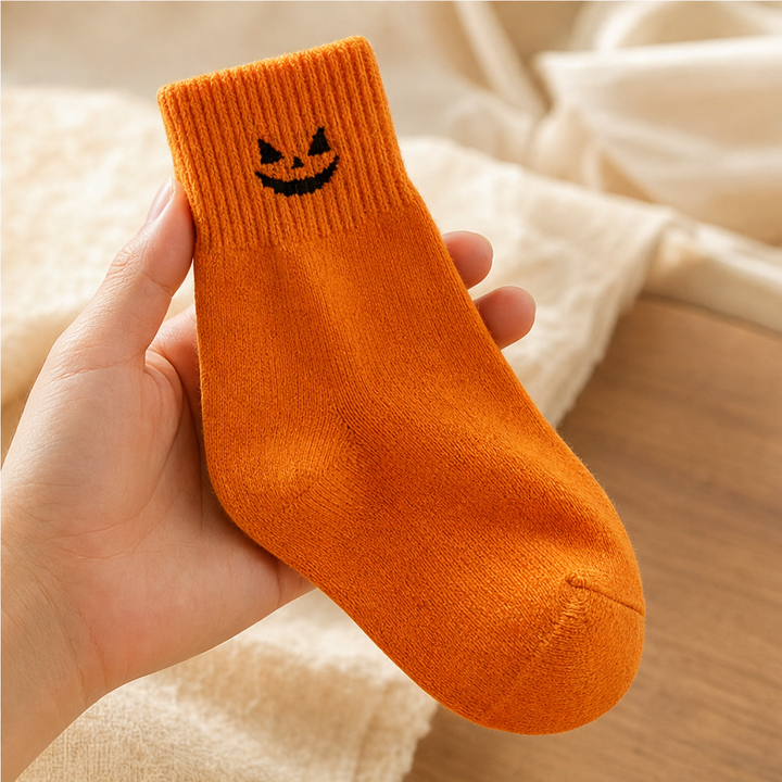 Cuffette – Haftowane Skarpetki på Halloween z Antypoślizgową Wstawką