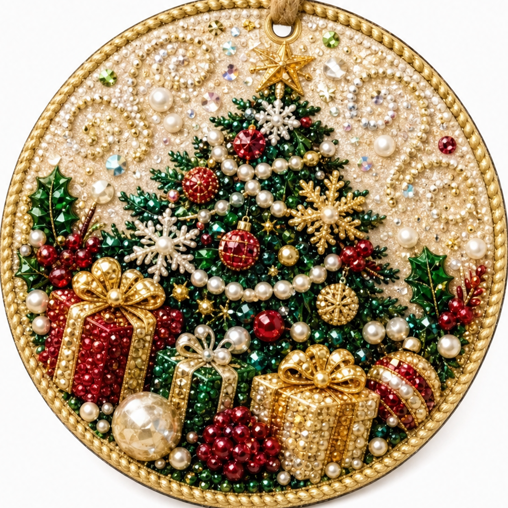 Yulebright – Set ozdób z koralików, 6 sztuk