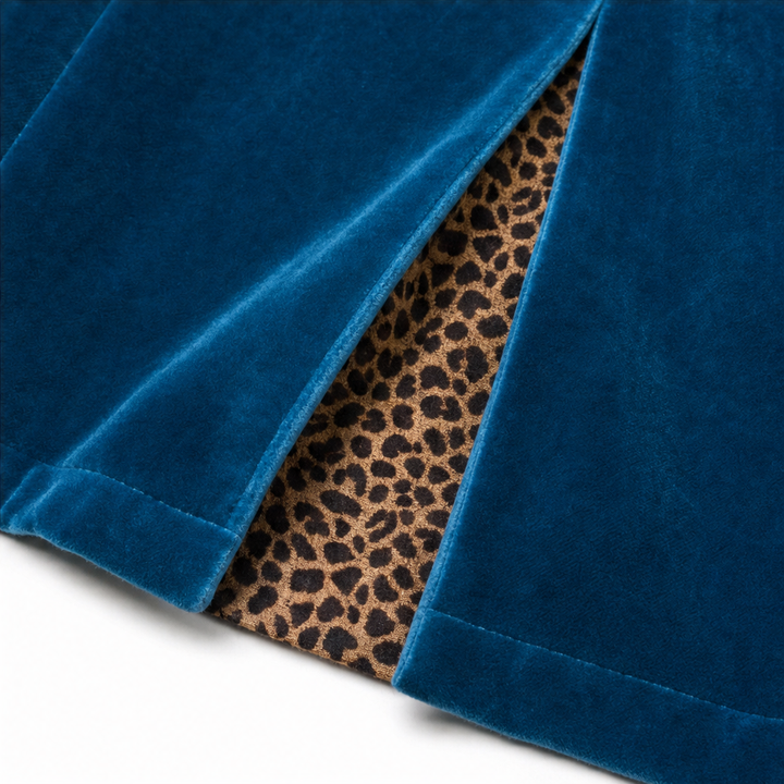 Velmora – Maksymalny Kappa z Aksamitem w Leopardmönster