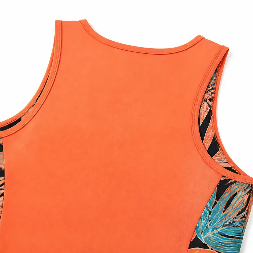 Solvea – Set kostiumu kąpielowego z tankini w färgze block i szortach