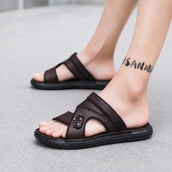 Solestride – Teksturowane Sandaly Bekväma z Massage
