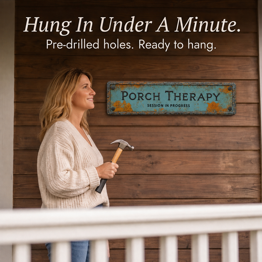 Porchly – Tablica Terapeutyczna på Werandzie w Stilu Vintage