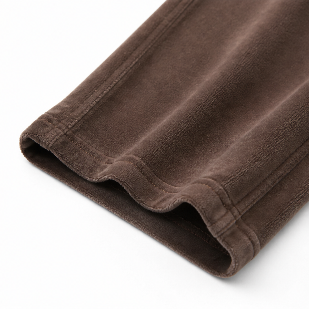 Draperie – Breda Byxor z Snöre z Rybkowego Weluru