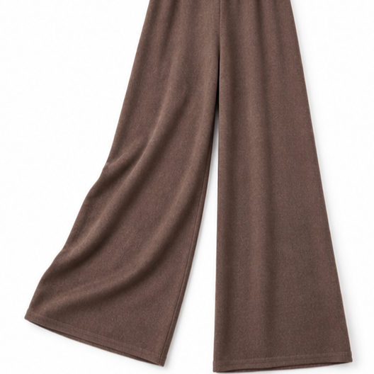 Draperie – Blus z kapturem i breda spodniami