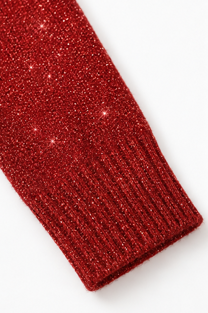 Sparkle – Lång top z urringning w łódkę