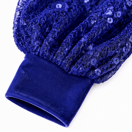 Wearbella – Klänning z urringning i form av czołgu i ręKaffemi z cekinów
