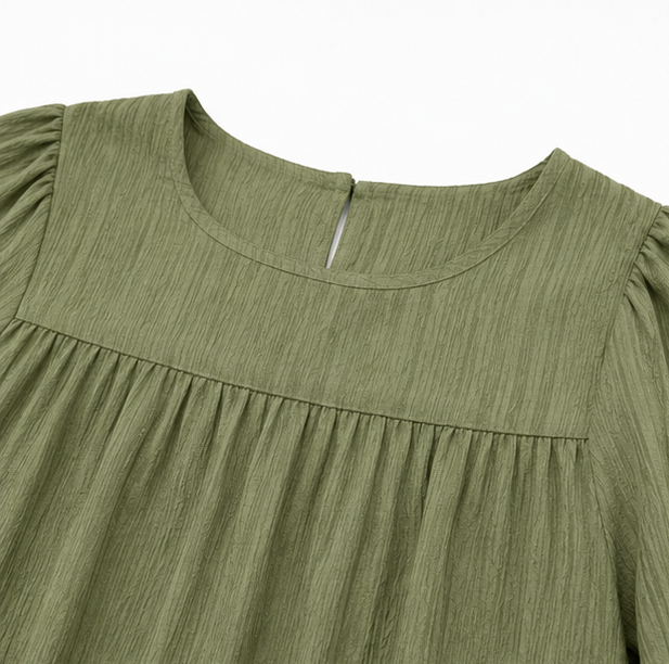 Wearbella – OverStorlekd Biskupa Ärm Boho Maxi Klänning