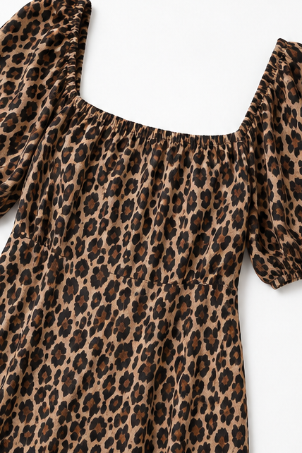 Wearbella – Klänning Maxi w Lwa w Färgze Kawy