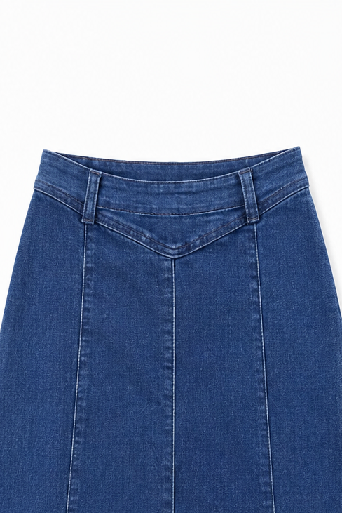 Wearbella – Kjol Maxi Dżinsowa w Stilu A med hög midja