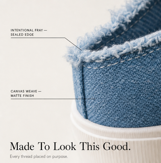 Vellora – Zniszczone Denim Sneakers Slip-On