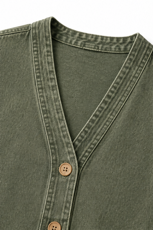Corriveau – Kurtka w stilu prania denimu