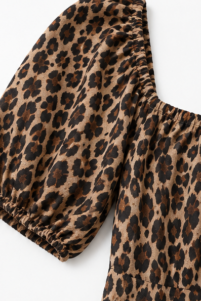 Wearbella – Klänning Maxi w Lwa w Färgze Kawy