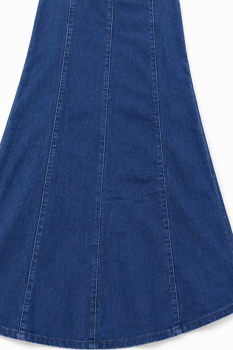 Wearbella – Kjol Maxi Dżinsowa w Stilu A med hög midja