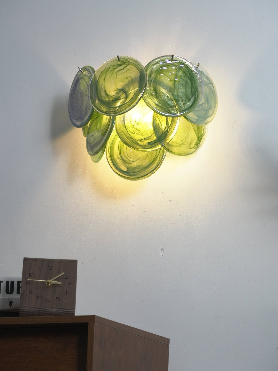Lunaria Disc Glas Vägglampa