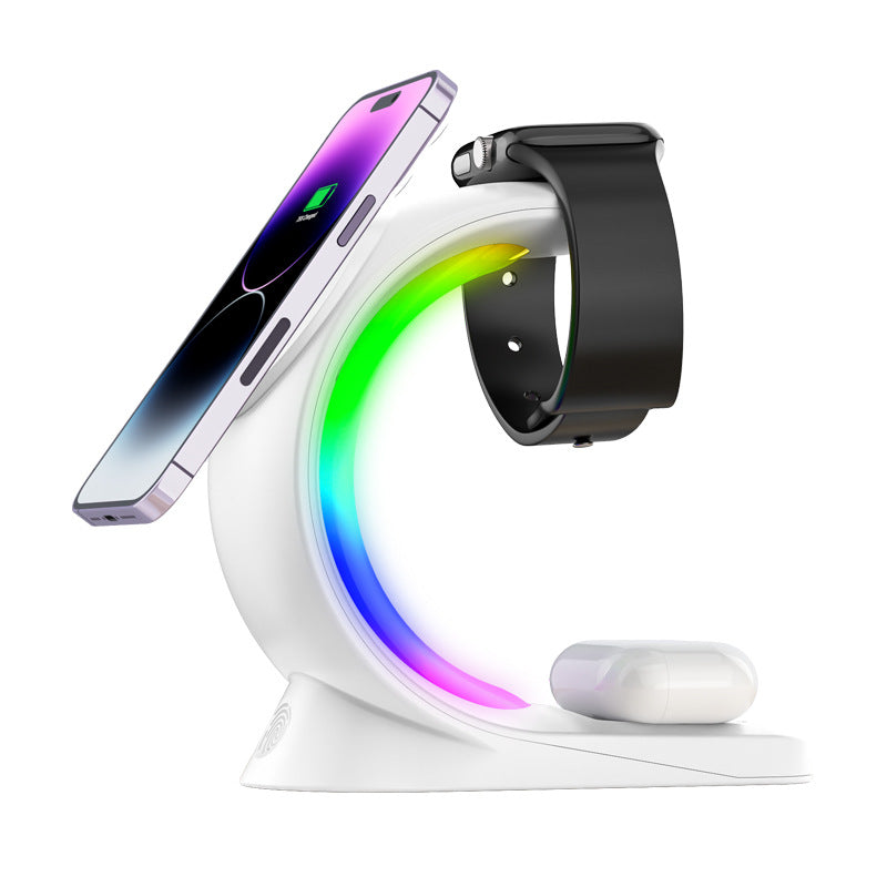 Magnetisk laddstation med RGB-ljus