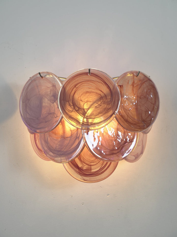 Lunaria Disc Glas Vägglampa
