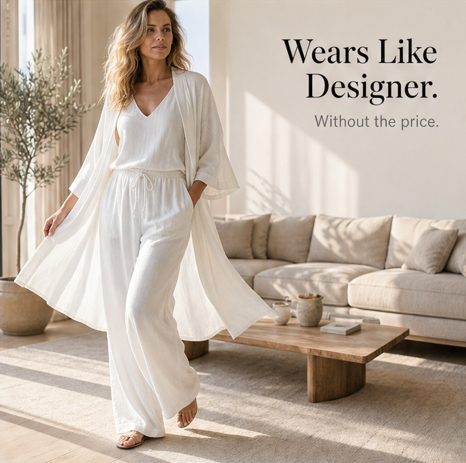 Eloria – Elegant set loungewear för kvinnor w 3 częściach