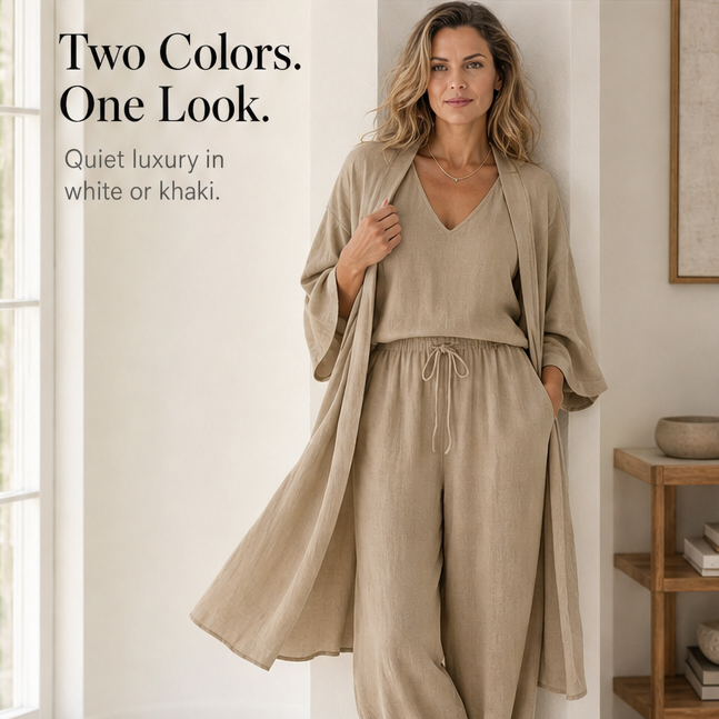 Eloria – Elegant set loungewear för kvinnor w 3 częściach